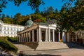 MariÃÂ¡nskÃÂ© LÃÂ¡znÃâº Marienbad - white columns pavilion of mineral water spring